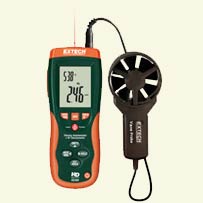 Extech Thermo-Anemometer w/IR Thermometer HD300